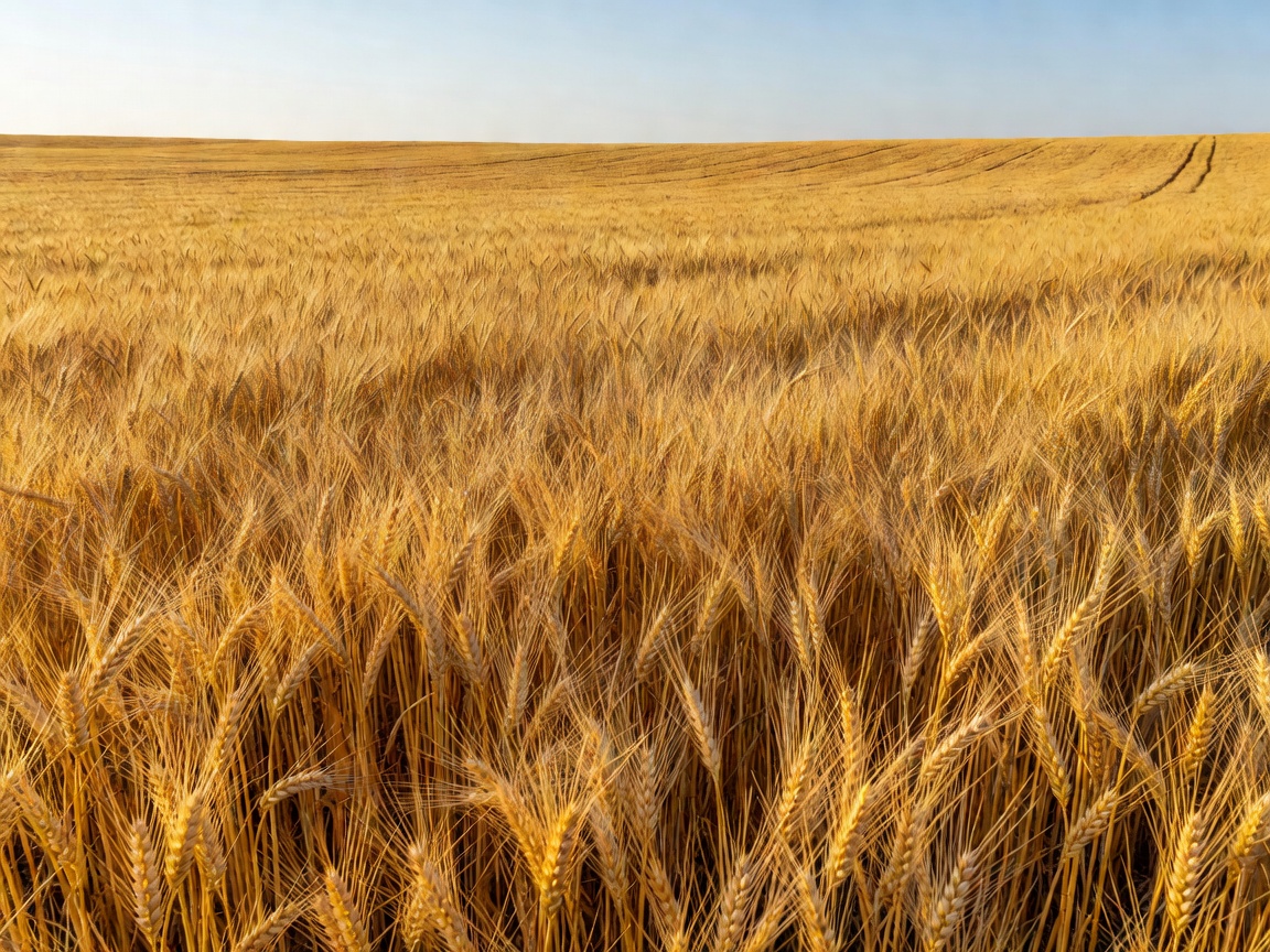 Golden wheat field ready for harvest